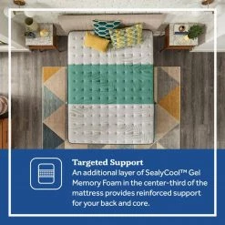 Posturepedic Spring Engelmann 14 in. Medium Memory Foam Faux Top Queen Mattress by Sealy 17 Posturepedic Spring Engelmann 14 in. Medium Memory Foam Faux Top Queen Mattress by Sealy -Sealy Sales Store gray sealy mattresses 52959551 4f 1000