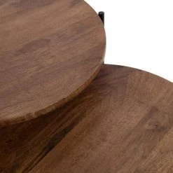 Ulani 18.50 in. Natural Round Wood End Table with 2-Pieces by Kate and Laurel 11 Ulani 18.50 in. Natural Round Wood End Table with 2-Pieces by Kate and Laurel -Sealy Sales Store natural black kate and laurel end side tables 220821 77 1000