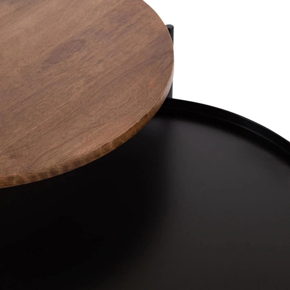 Ulani 18.50 in. Natural Round Wood End Table with 2-Pieces by Kate and Laurel 8 Ulani 18.50 in. Natural Round Wood End Table with 2-Pieces by Kate and Laurel - Image 6