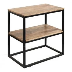 Quarles 22 in. Natural Rectangle Wood End Table by Kate and Laurel