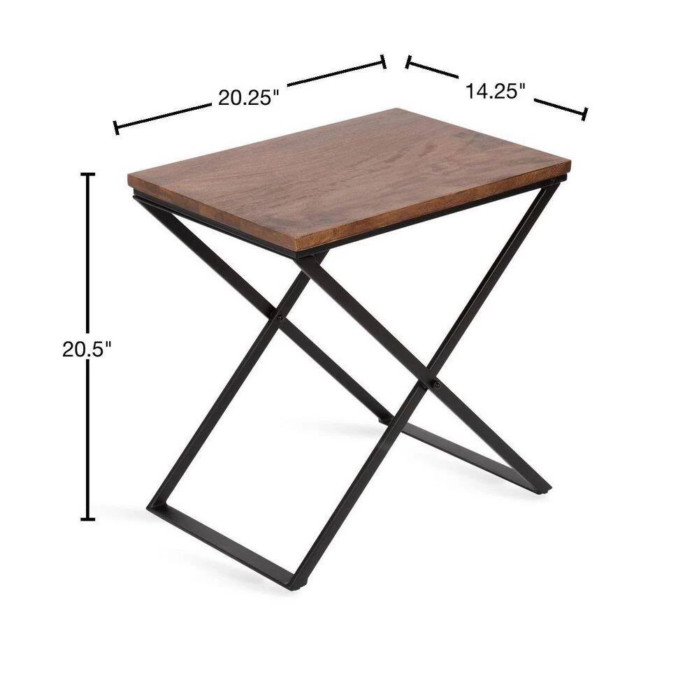 Laraway 20.25 in. Natural Rectangle Wood End Table by Kate and Laurel 4 Laraway 20.25 in. Natural Rectangle Wood End Table by Kate and Laurel - Image 2