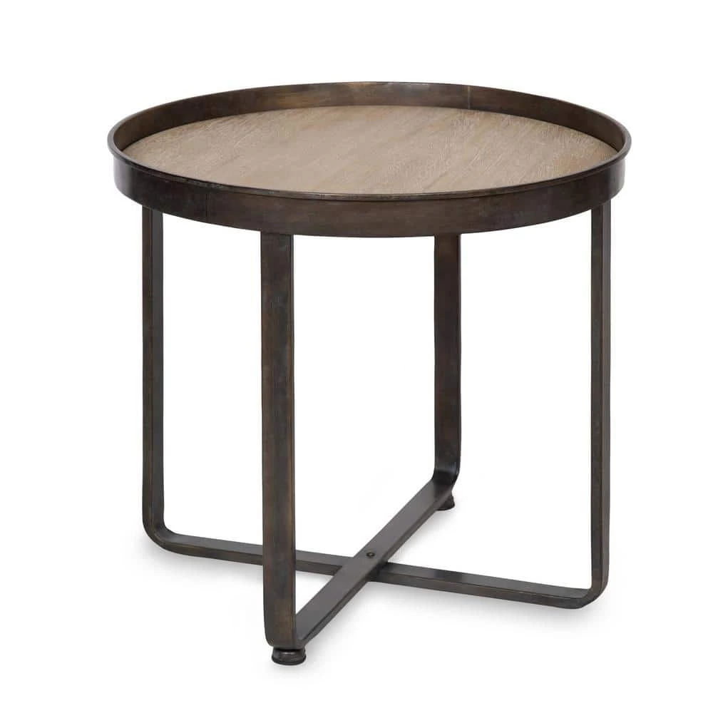 Zabel 22.50 in. Natural Round Wood End Table by Kate and Laurel 3 Zabel 22.50 in. Natural Round Wood End Table by Kate and Laurel