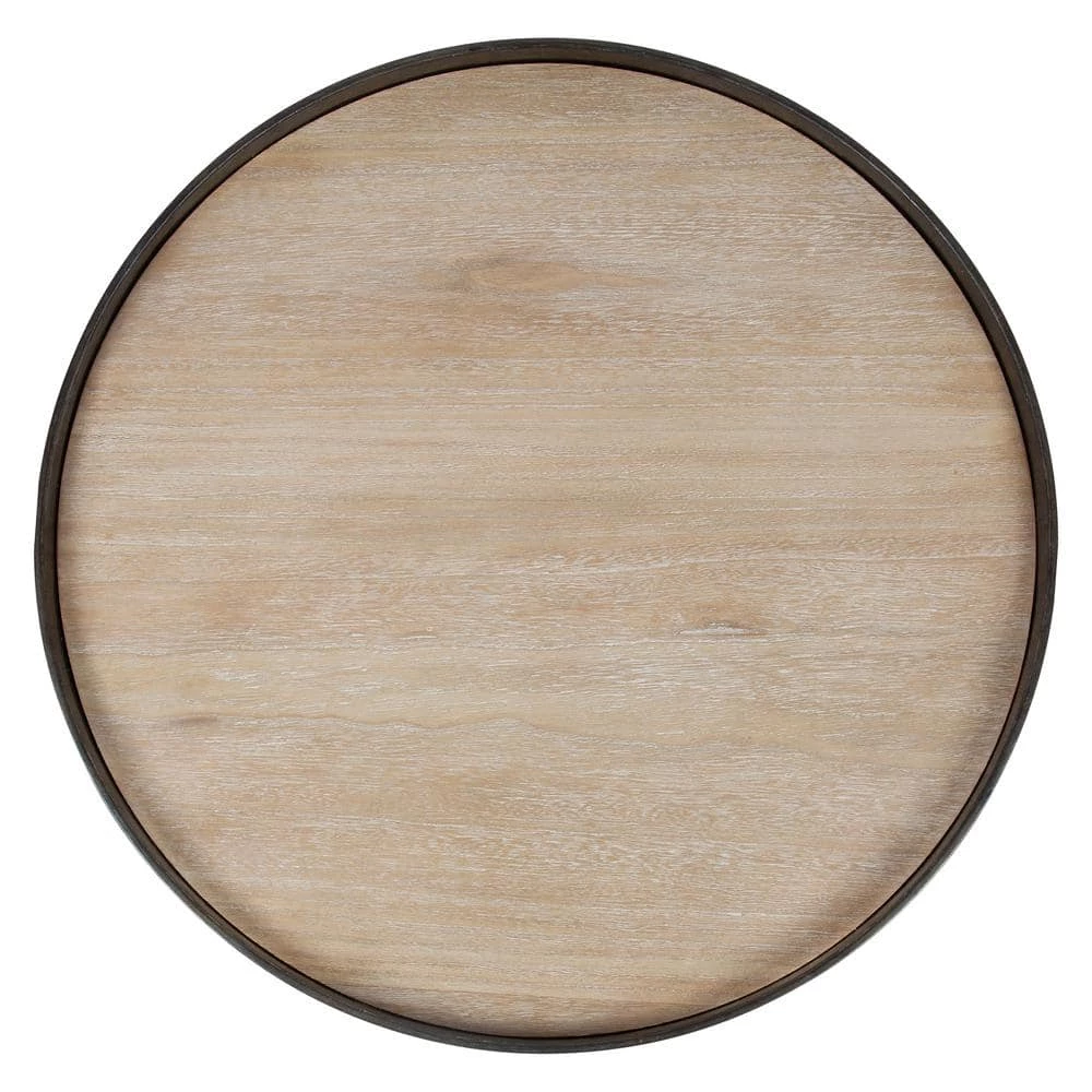 Zabel 22.50 in. Natural Round Wood End Table by Kate and Laurel 5 Zabel 22.50 in. Natural Round Wood End Table by Kate and Laurel - Image 3