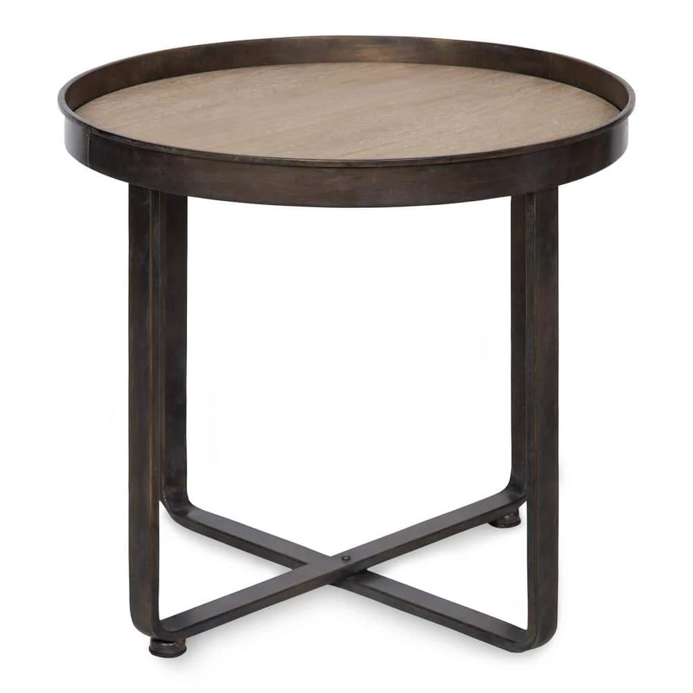 Zabel 22.50 in. Natural Round Wood End Table by Kate and Laurel 4 Zabel 22.50 in. Natural Round Wood End Table by Kate and Laurel - Image 2