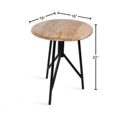 Pallson 18 in. Natural Round Wood End Table by Kate and Laurel 12 Pallson 18 in. Natural Round Wood End Table by Kate and Laurel -Sealy Sales Store natural kate and laurel end side tables 219286 40 1000