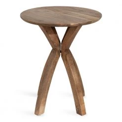 Soleyn 20 in. Natural Round Wood End Table by Kate and Laurel -Sealy Sales Store natural kate and laurel end side tables 221194 4f 1000