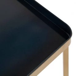 Celia 13.75 in. Navy Blue Square Metal End Table by Kate and Laurel -Sealy Sales Store navy blue gold kate and laurel end side tables 219957 77 1000