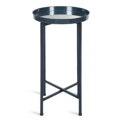 Celia 13.75 in. Navy Blue Round Glass End Table by Kate and Laurel 12 Celia 13.75 in. Navy Blue Round Glass End Table by Kate and Laurel -Sealy Sales Store navy blue kate and laurel end side tables 214493 4f 1000