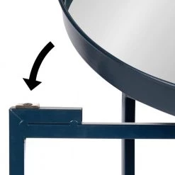 Celia 13.75 in. Navy Blue Round Glass End Table by Kate and Laurel 10 Celia 13.75 in. Navy Blue Round Glass End Table by Kate and Laurel -Sealy Sales Store navy blue kate and laurel end side tables 214493 77 1000