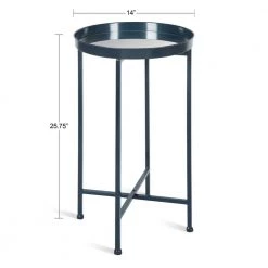Celia 13.75 in. Navy Blue Round Glass End Table by Kate and Laurel 11 Celia 13.75 in. Navy Blue Round Glass End Table by Kate and Laurel -Sealy Sales Store navy blue kate and laurel end side tables 214493 c3 1000