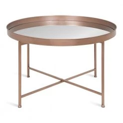 Celia Rose Gold 18.89 in. Round Glass (Mirror) Coffee Table by Kate and Laurel 12 Celia Rose Gold 18.89 in. Round Glass (Mirror) Coffee Table by Kate and Laurel -Sealy Sales Store rose gold kate and laurel coffee tables 214676 4f 1000