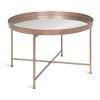Celia Rose Gold 18.89 in. Round Glass (Mirror) Coffee Table by Kate and Laurel -Sealy Sales Store rose gold kate and laurel coffee tables 214676 64 1000