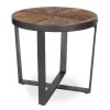 Gerhardt 18.75 in. Rustic Brown Round Wood End Table by Kate and Laurel 1 Gerhardt 18.75 in. Rustic Brown Round Wood End Table by Kate and Laurel -Sealy Sales Store rustic brown black kate and laurel end side tables 219320 64 1000