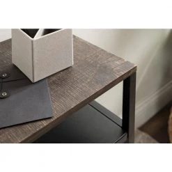 Westbrook Rustic Brown 36 in. Rectangle Wood Console Table with Shelf by Kate and Laurel -Sealy Sales Store rustic brown kate and laurel console tables 219269 76 1000