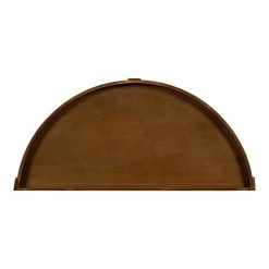 Bellport Rustic Brown 30 in. Half Circle MDF Console Table with Shelf by Kate and Laurel -Sealy Sales Store rustic brown kate and laurel console tables 219745 77 1000