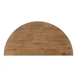 Linsley Rustic Brown 30 in. Half Circle MDF Console Table by Kate and Laurel -Sealy Sales Store rustic brown kate and laurel console tables 219961 77 1000