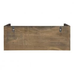 Kitt 12 in. x 18 in. x 7 in. Rustic Brown Wood Floating Decorative Wall Shelf Without Brackets by Kate and Laurel -Sealy Sales Store rustic brown kate and laurel end side tables 214741 fa 1000