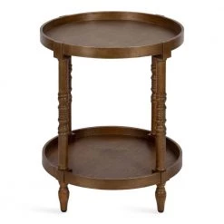 Bellport 20 in. Rustic Brown Round MDF Top End Table by Kate and Laurel 15 Bellport 20 in. Rustic Brown Round MDF Top End Table by Kate and Laurel -Sealy Sales Store rustic brown kate and laurel end side tables 219741 4f 1000