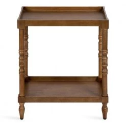 Bellport 22 in. Rustic Brown Rectangle Wood End Table by Kate and Laurel -Sealy Sales Store rustic brown kate and laurel end side tables 219742 4f 1000