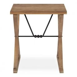 Travere 22 in. Rustic Brown Rectangle Wood End Table by Kate and Laurel -Sealy Sales Store rustic brown kate and laurel end side tables 219967 4f 1000