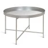 Celia Silver 18.89 in. Round Glass Top Coffee Table by Kate and Laurel -Sealy Sales Store silver kate and laurel coffee tables 214678 64 1000