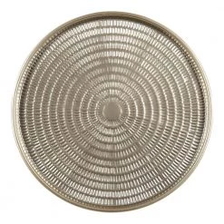 Mahdavi Silver 15.50 in. Round Metal Coffee Table by Kate and Laurel -Sealy Sales Store silver kate and laurel coffee tables 220498 77 1000