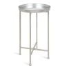 Celia 14 in. Silver Round Glass End Table by Kate and Laurel -Sealy Sales Store silver kate and laurel end side tables 213961 64 1000