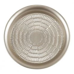 Mahdavi 16.50 in. Silver Round Metal End Table by Kate and Laurel -Sealy Sales Store silver kate and laurel end side tables 220501 77 1000