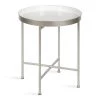 Celia 18.37 in. Silver Round Metal End Table by Kate and Laurel -Sealy Sales Store silver white kate and laurel end side tables 219942 64 1000