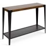 Vexler Walnut Brown 38 in. Rectangle Wood Console Table with Shelf by Kate and Laurel
