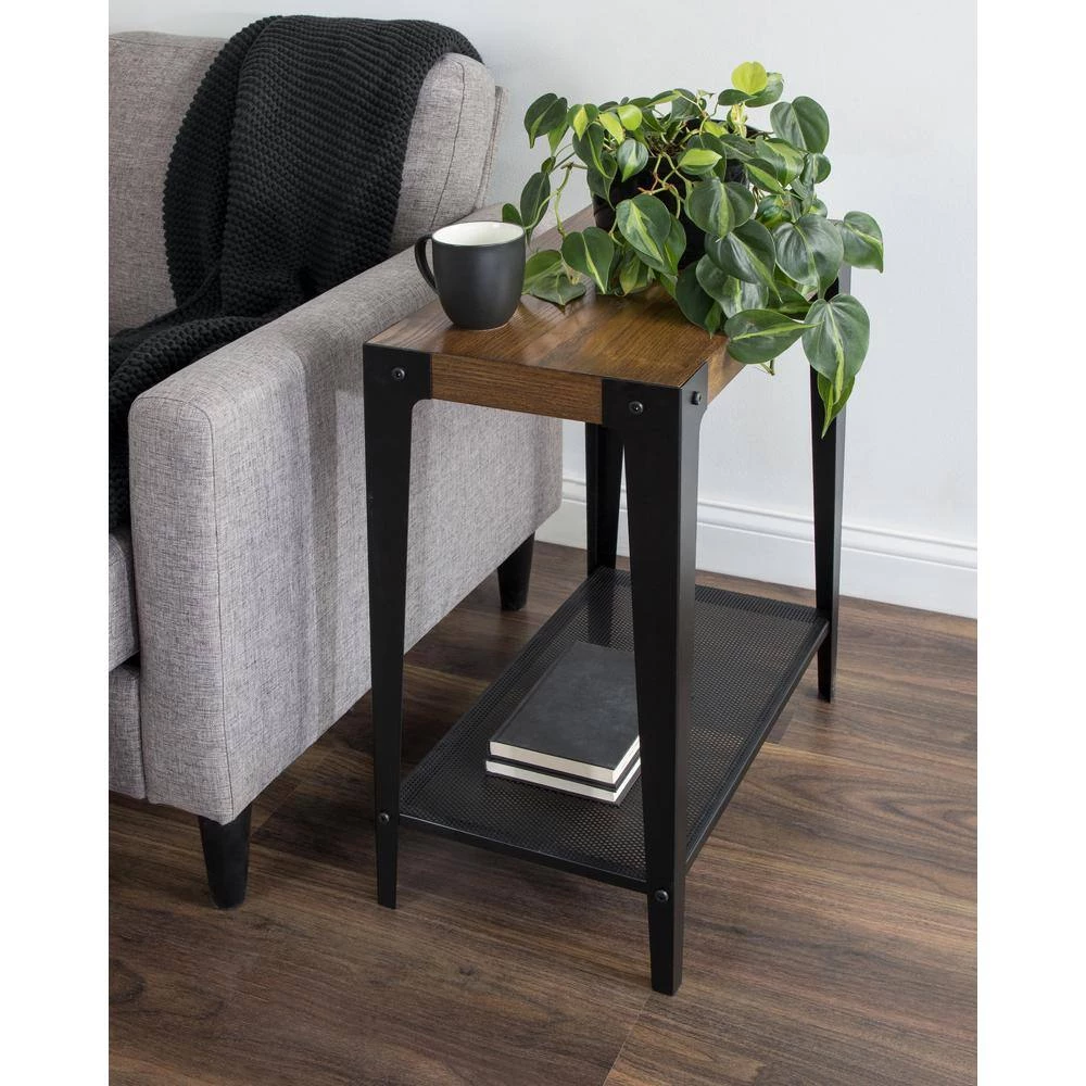 Vexler 22 in. Walnut Brown Rectangle Wood End Table by Kate and Laurel 9 Vexler 22 in. Walnut Brown Rectangle Wood End Table by Kate and Laurel - Image 7