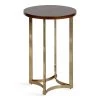 Bellingham 18 in. Walnut Brown Round Wood End Table by Kate and Laurel -Sealy Sales Store walnut brown kate and laurel end side tables 219208 64 1000