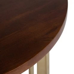 Bellingham 18 in. Walnut Brown Round Wood End Table by Kate and Laurel -Sealy Sales Store walnut brown kate and laurel end side tables 219208 fa 1000 1