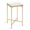 Celia 13.97 in. White Square Metal End Table by Kate and Laurel 1 Celia 13.97 in. White Square Metal End Table by Kate and Laurel -Sealy Sales Store white gold kate and laurel end side tables 219959 64 1000