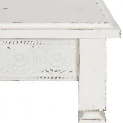 Idabelle 22 in. White Rectangle MDF Top End Table by Kate and Laurel -Sealy Sales Store white kate and laurel end side tables 211970 fa 1000
