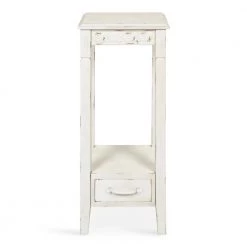 Idabelle 12 in. White Square Wood End Table by Kate and Laurel -Sealy Sales Store white kate and laurel end side tables 215511 4f 1000