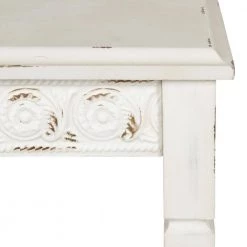 Idabelle 12 in. White Square Wood End Table by Kate and Laurel -Sealy Sales Store white kate and laurel end side tables 215511 77 1000