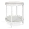 Bellport 20 in. White Round MDF Top End Table by Kate and Laurel -Sealy Sales Store white kate and laurel end side tables 218486 64 1000