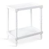 Bellport 22 in. White Rectangle MDF Top End Table by Kate and Laurel -Sealy Sales Store white kate and laurel end side tables 219743 64 1000