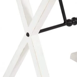 Travere 22 in. White Rectangle Wood End Table by Kate and Laurel -Sealy Sales Store white kate and laurel end side tables 219968 fa 1000