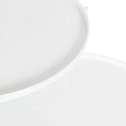 Ulani 18.50 in. White Round Metal End Table with 2-Pieces by Kate and Laurel 14 Ulani 18.50 in. White Round Metal End Table with 2-Pieces by Kate and Laurel -Sealy Sales Store white kate and laurel end side tables 220815 fa 1000