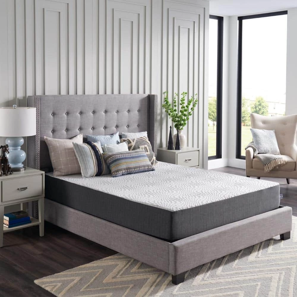 Essentials 10 in. Medium Hybrid Smooth Top Queen Mattress in a Box by Sealy 3 Essentials 10 in. Medium Hybrid Smooth Top Queen Mattress in a Box by Sealy