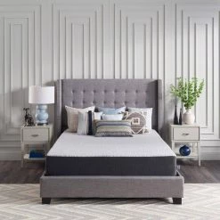 Essentials 10 in. Medium Hybrid Smooth Top Queen Mattress in a Box by Sealy 19 Essentials 10 in. Medium Hybrid Smooth Top Queen Mattress in a Box by Sealy -Sealy Sales Store white sealy mattresses f03 00135 qn0 76 1000