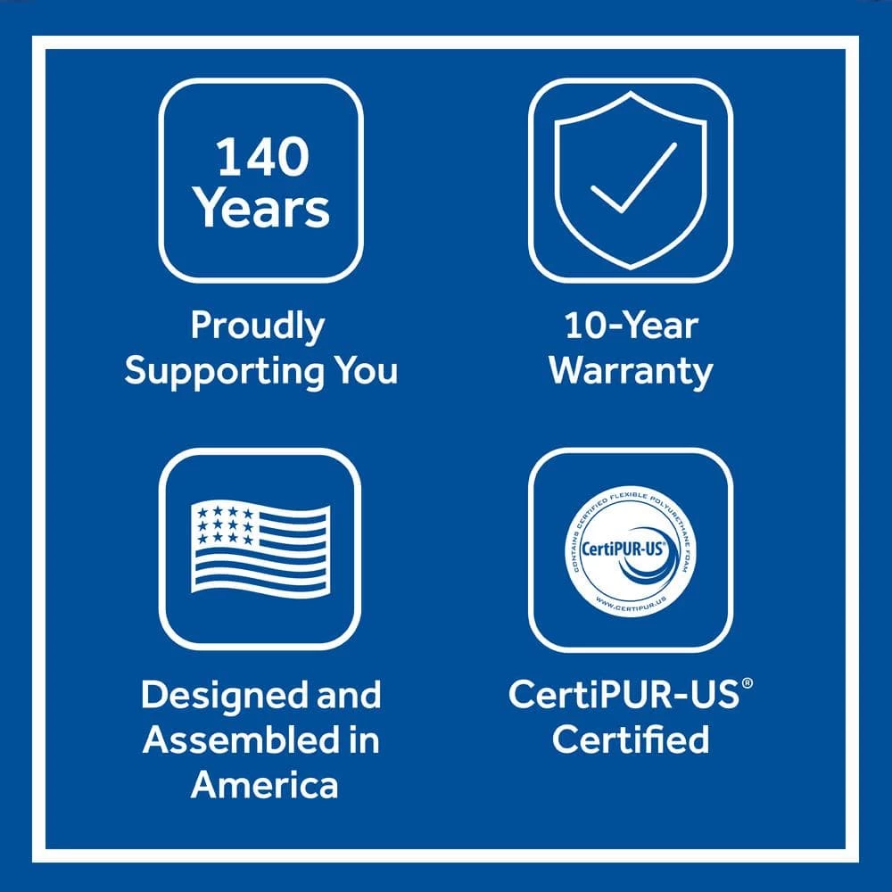 Essentials 10 in. Medium Hybrid Smooth Top Queen Mattress in a Box by Sealy 5 Essentials 10 in. Medium Hybrid Smooth Top Queen Mattress in a Box by Sealy - Image 3